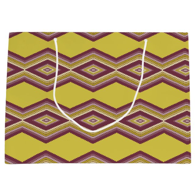 Snyggt Guld Mönster med Burgundy (Framsidan)