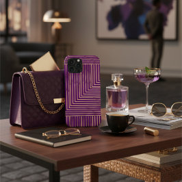 Snyggt Guld och lila Rand FStarta mönster