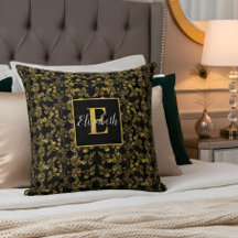 Snyggt Guld och svart dammsugare, monogrammad