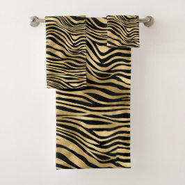 Snyggt Guld Zebra tryck 
