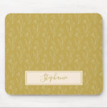 Snyggt Gult Blommigt Teckning Personlig   Musmatta<br><div class="desc">Snyggt Gult Blommigt Teckning Personlig Namn musmatta</div>