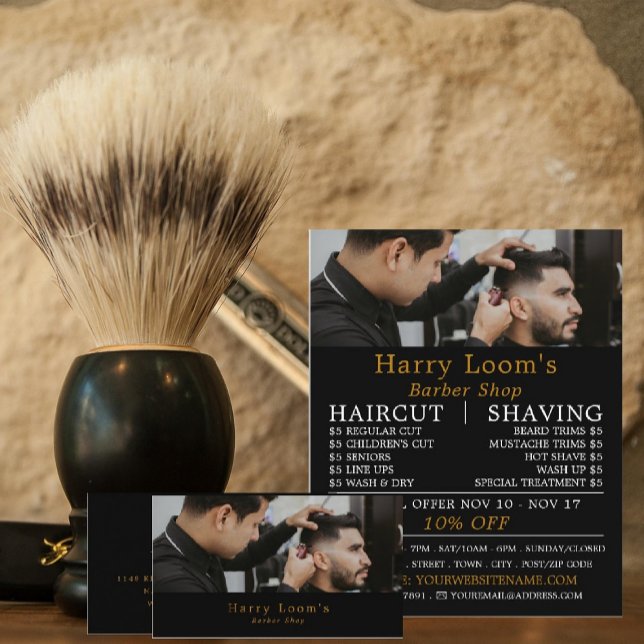 Snyggt Hair cut, Manar Barbers Reklam Flygblad (Skapare uppladdad)