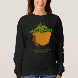 Snyggt HALLOQWEEN Afro Queen Halloween Sweatshirt T Shirt