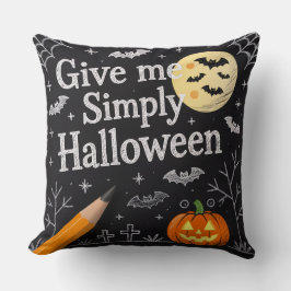 Snyggt Halloween-dygn med pumpa och spöke Kudde
