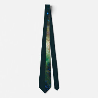 Snyggt Halva Mörk grönt Galaxy Neck Tie Slips