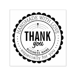 Snyggt Handmade Tack Self Inking Frimärke Självfärgande Stämpel