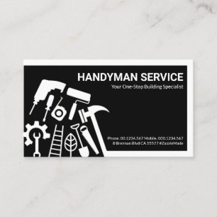 Snyggt Handyman Verktyg Gräns Visitkort