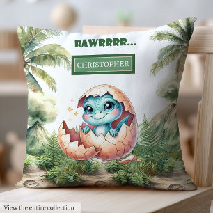 Snyggt Hatching snart Baby Dinosaur Baby Pillow Kudde