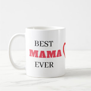 Snyggt Heart för bästa Mamma någonsin Elegant Kaffemugg