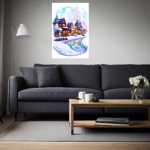 Snyggt hem AI Art Poster