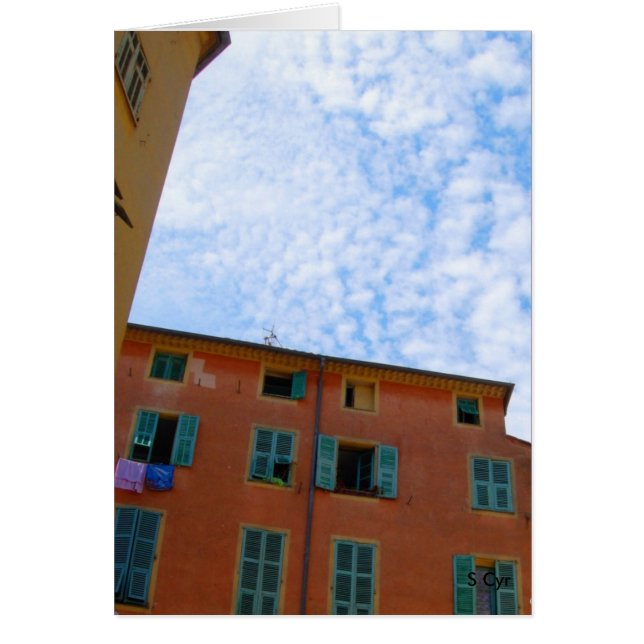 Snyggt hem, S Cyr Hälsningskort (Framsidan)