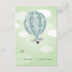 Snyggt Hett Luft Blue Balloon OSA kort