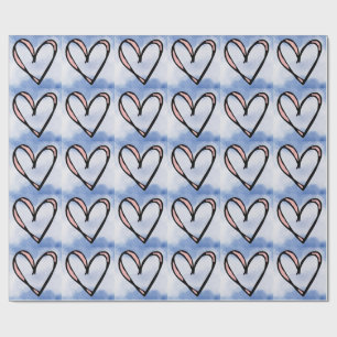 Snyggt hjärta presentpapper