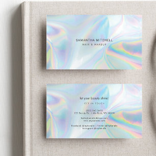 Snyggt HoloGrapcs Beautician Studio Manager Visitkort