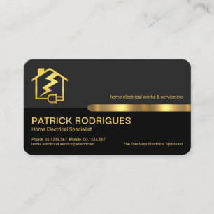 Snyggt Home Lightning Electrician Service Visitkort