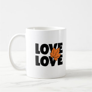 Snyggt Hösten Kärlek Kaffemugg