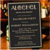 Snyggt Humor Black & Guld Bachelor Party