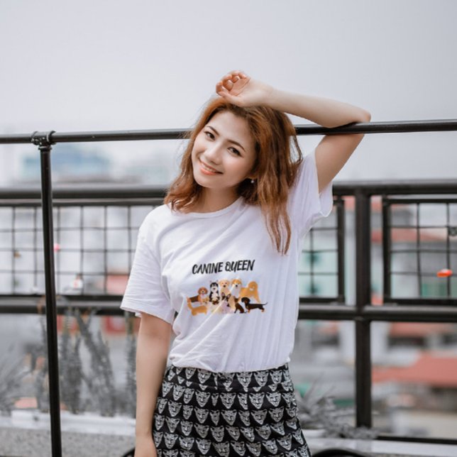 Snyggt Hund Mamma T-Shirt (Skapare uppladdad)