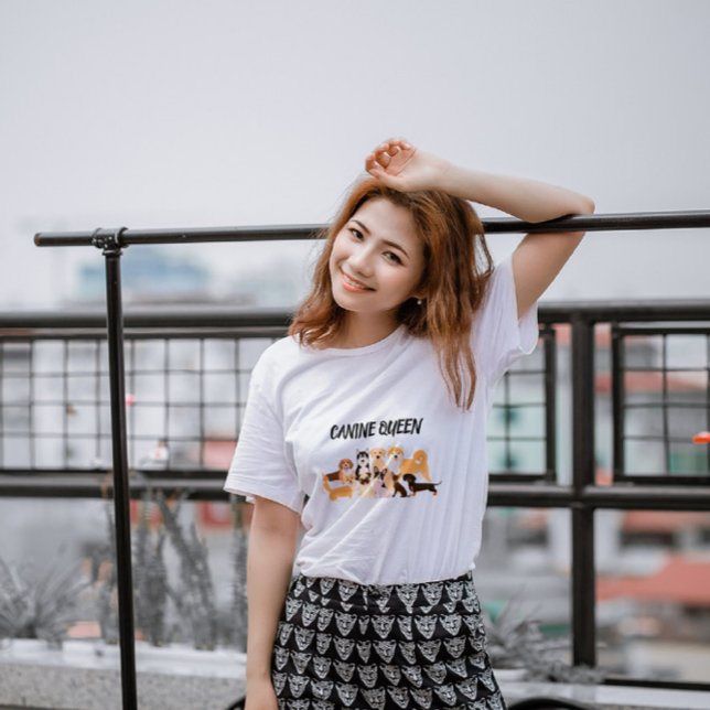 Snyggt Hund Mamma T-Shirt (Skapare uppladdad)