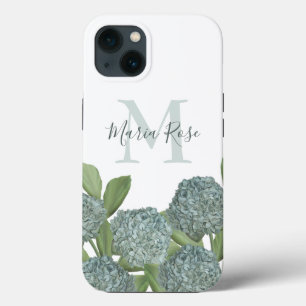 Snyggt Hydrangea Blommigt Monogram Personlig