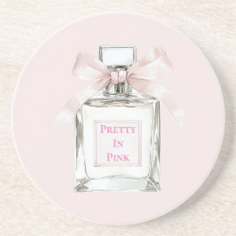 Snyggt i rosa doftflaskebåge   underlägg