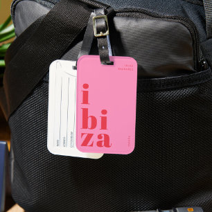 Snyggt Ibiza-märkrn för resor Bagagebricka