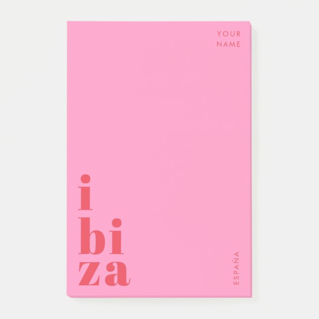 Snyggt Ibiza Post it Sticky notes Post-it Block (Framsida)