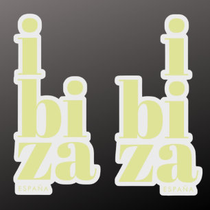 Snyggt Ibiza Spanien Klistermärken