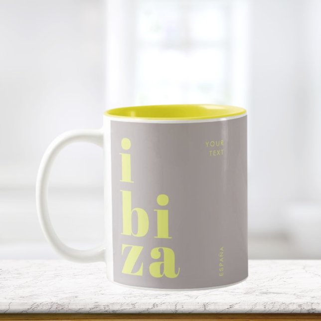 Snyggt Ibiza Spanien Två-Tonad Mugg (Skapare uppladdad)