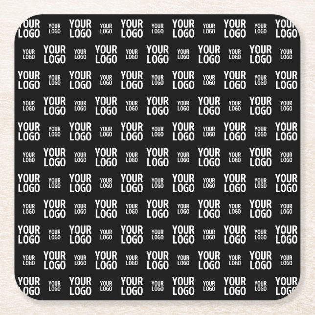 Snyggt Image, Design eller Business Logotyp Mönste Underlägg Papper Kvadrat (Framsidan)