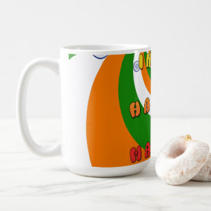 Snyggt Indien National Flagga Färg Hakuna Matata Kaffemugg