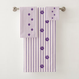 Snyggt Indigo Flowers, och violett stripe