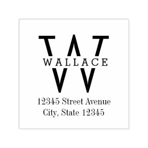 Snyggt Inledande Returadress Self-Inking Frimärke Självfärgande Stämpel