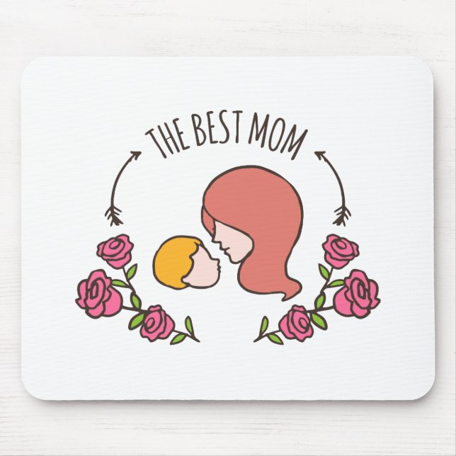 Snyggt inställt Mamma Mors dag | Mousepad Musmatta (Framsidan)