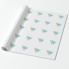 snyggt INTIAL namn monogram minimum Presentpapper