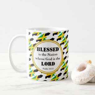 Snyggt JAMAICA Blsed Nation Monogram Gift Kaffemugg