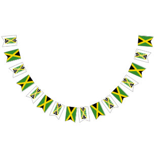 Snyggt JAMAICA Bunting Flaggor