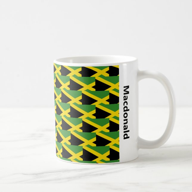 Snyggt Jamaica Flagga Kaffemugg (Höger)