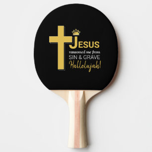 Snyggt JESUS RANSOMED ME Christian Pingisracket