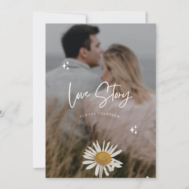 Snyggt jul | Minimal Roligt par Photo Metall Inbjudningar (Framsida)