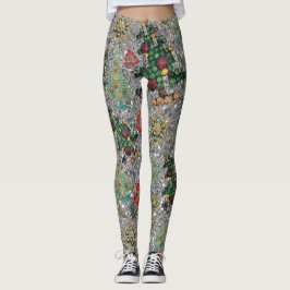 Snyggt Julgran judel Bling Silver Leggings