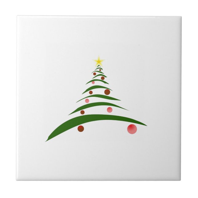 Snyggt Julgran Kakelplatta (Framsidan)