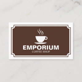 Snyggt - Kaffe 4C2A1E (äggskal) Visitkort