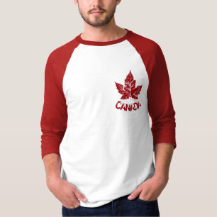 Snyggt Kanada-tröja  Retro Maple Leaf-souvenir Tee Shirt