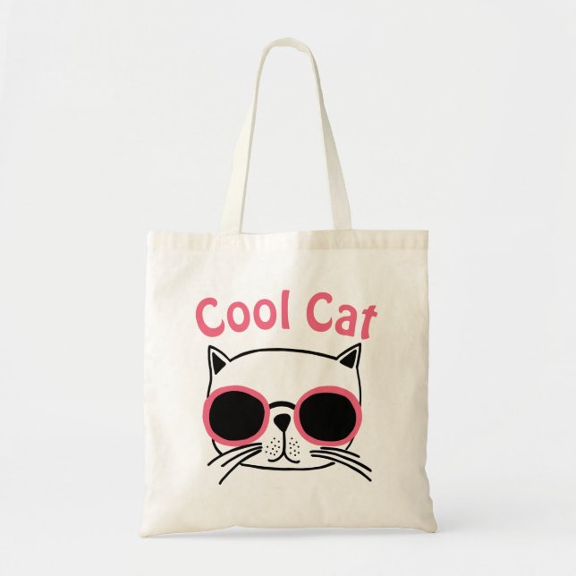 Snyggt Katt Budget Tote Tygkasse (Framsidan)