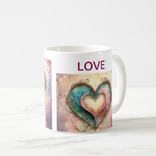 Snyggt Keramiska Mugg för kaffe-, tea- eller Hett- (Framsida höger)