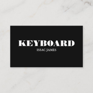 Snyggt Keyboardist, Professionell Musician Visitkort