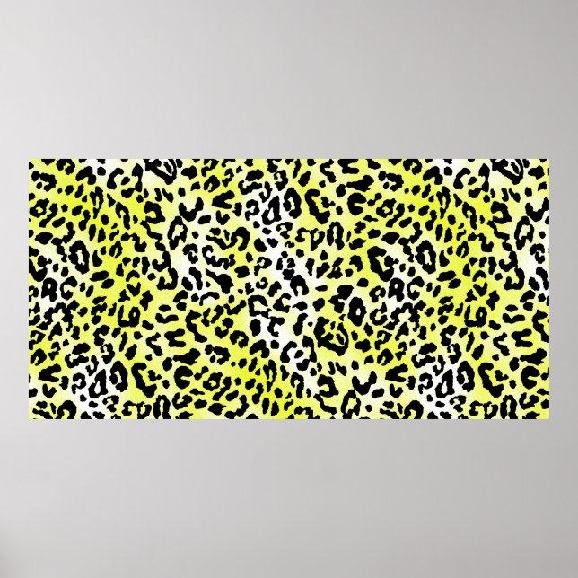 snyggt klädd mönster med leopard skin eff poster (Framsidan)