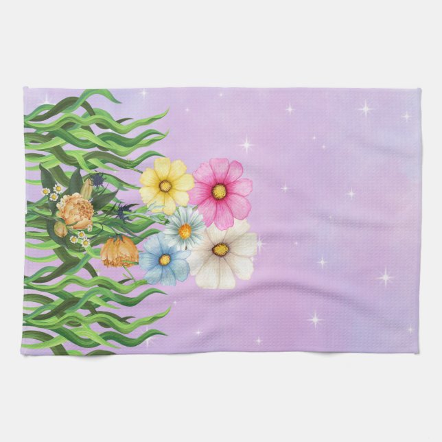 Snyggt Kökets torndesign Kökshandduk (Horisontell)