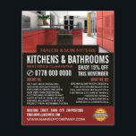 Snyggt Köksdesign, köks- och badrumsbrickor Flygblad<br><div class="desc">Snyggt Kitchen Design,  Kitchen & Bathroom Fitter Company Reklam Flyer från Affärskortet Store.</div>